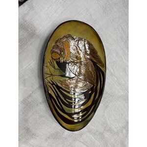 Vintage Chelsea Pottery Joyce Morgan Bird Dish 15.5 Long inch 9 Inch Wide Signed